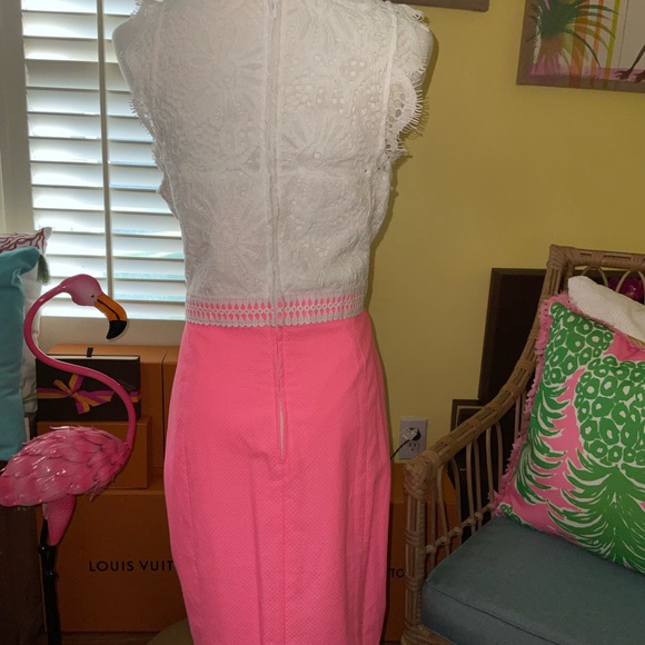 Lilly Pulitzer NWT Sharice Stretch Shift Dress Lillys Coral Size 10 - Picture 8 of 15